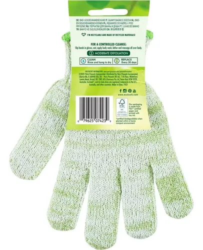 Guantes De Ducha Ecotools Exfoliantes Verde 1 Par