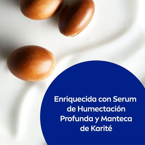 Crema para cuerpo Nivea Soft Milk en botella 250mL
