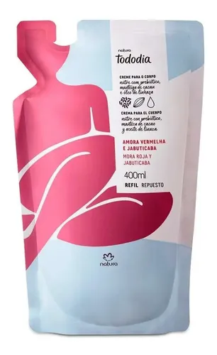 Repuesto Crema Cuerpo Mora Roja Y Jabuticaba Tododia Natura