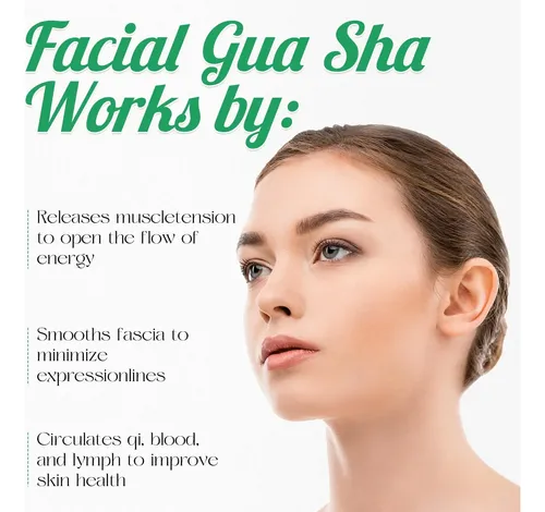 Kit Gua Sha Piedra Bian Negra Grande Para Masajes