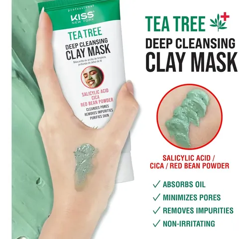 Mascarilla Coreana Tea Tree Con Cica Y Frijol Rojo 4.23 Oz