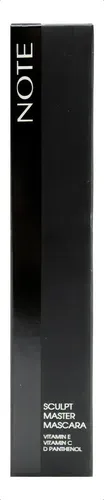 Note Sculpt Master Máscara De Pestañas Volumen Vegana X 8ml Color 01 Black