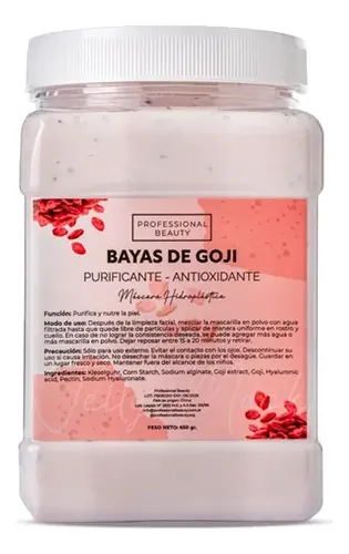 Jelly Mask – Mascarilla Hidroplástica En Polvo – A Elección Tipo De Piel Bayas De Goji