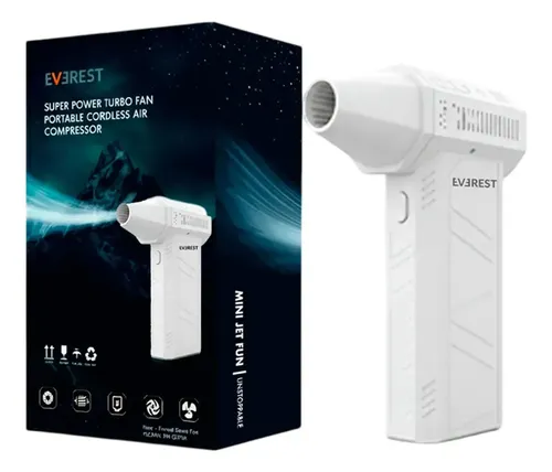 Secador Portatil Barberia Everest Turbo Power Blanco 9c