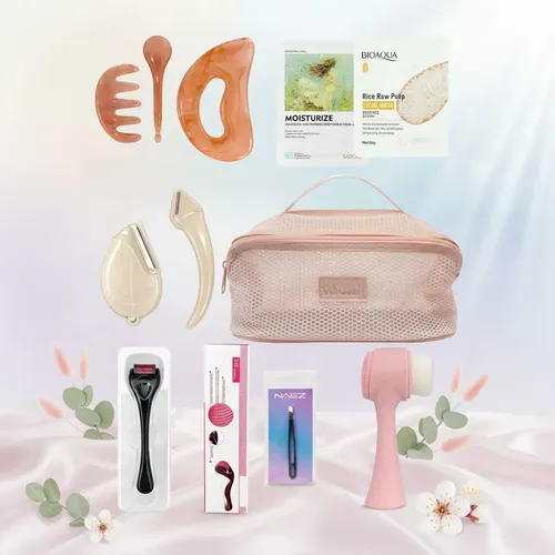 Kit Skincare Facial Completo Con Neceser Y Accesorios