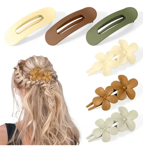 Broche De Pelo Con Forma De Flor En Tono Suave Para Mujer, R