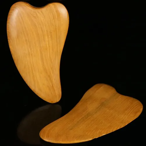 Tabla De Masaje Facial De Madera Redonda De 4 Piezas