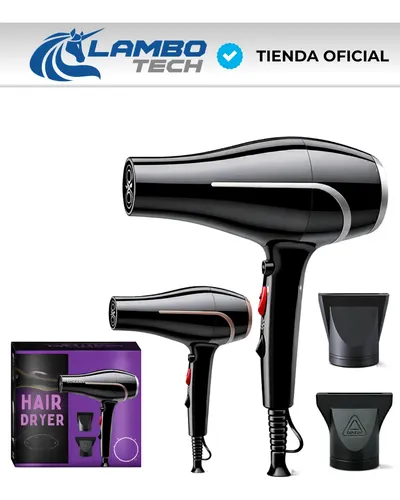 Secador De Pelo Profesional 2400w Compacto Ligero Peluqueria