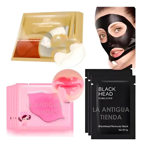 Mascarillas Kit X 9u P/puntos Negros Ojeras Y Labios Oferta