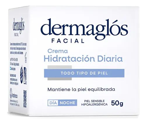 Crema facial hidratante Dermaglós todo tipo de piel 50 grs