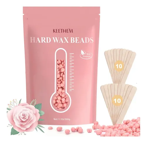 Cera Dura Keethem Para Depilación En Casa (rose) 1.08 Lb