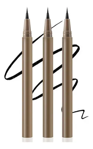 Delineador Líquido Boobeen 3 Piezas Negro Ultra Fino