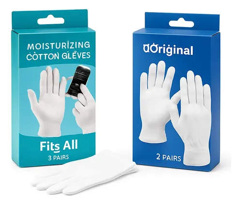 Guantes De Algodón Grandes Para Manos Secas Y Dermatitis