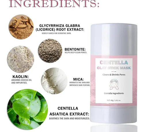 Barra De Mascarilla De Arcilla Centella Loisaaa 1pcs
