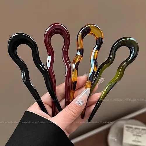 Set 4 Horquillas En U Para Peinados Y Recogidos Uxingfajia