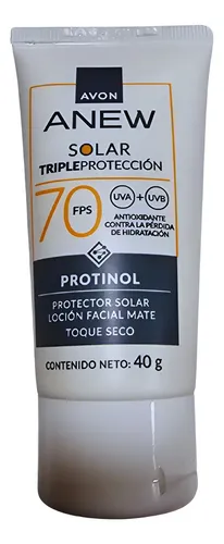 Avon Anew Protector Solar Facial Fps 70 Efecto Mate Protinol