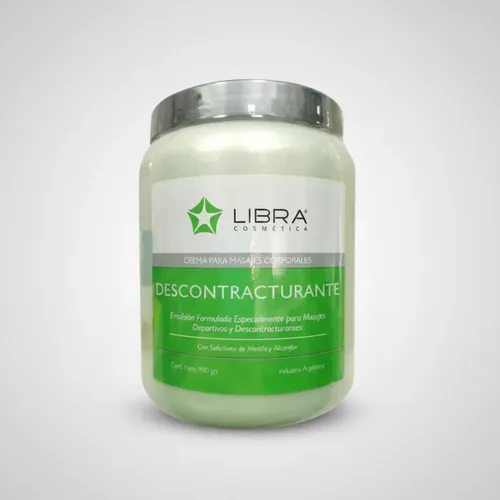 Crema Masajes Descontracturante Libra Cosmética Por 1 Kilo