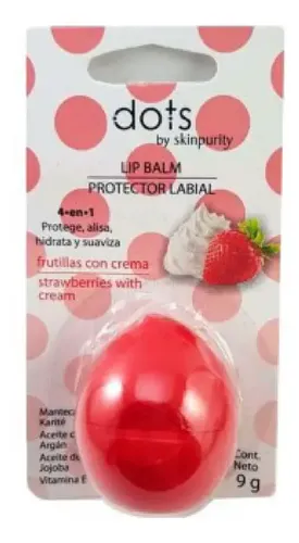 Protector Labial Bálsamo 4 En 1 Dots By Skinpurity Frutilla