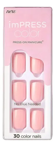 Uñas Press On – Kiss Impress Color Pick Me Pink