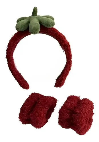 Kit De Diademas A Juego Con Estampado De Frutos Rojos Para E