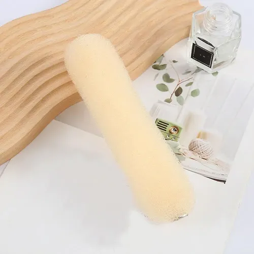 2 Hacedores De Moño De Cabello Vasana 20cm Beige Nylon