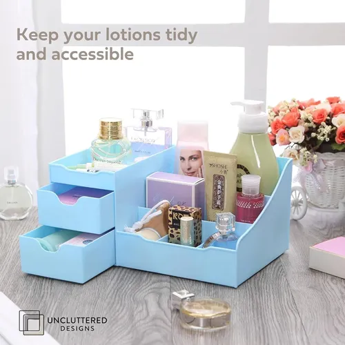 Organizador De Maquillaje Uncluttered Designs Azul