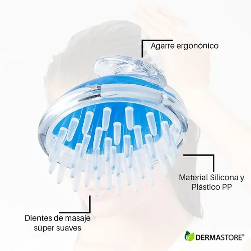 Masajeador Capilar Cristal De Ducha Cuero Cabelludo Cabello