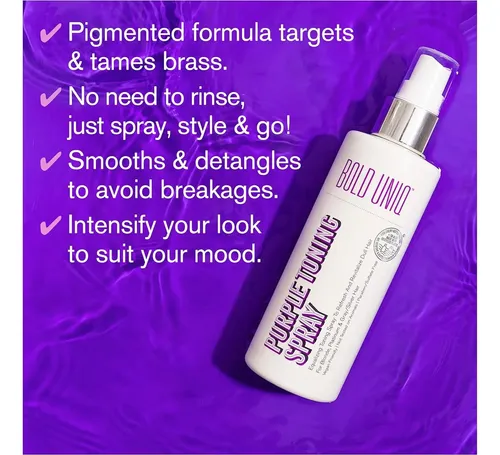 Spray Tonificador Morado Bold Uniq 272g Para Cabello Rubio