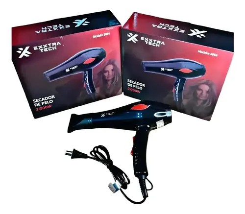 Secador Pelo Cabello Frio Calor Extra Techh 2000w Negro