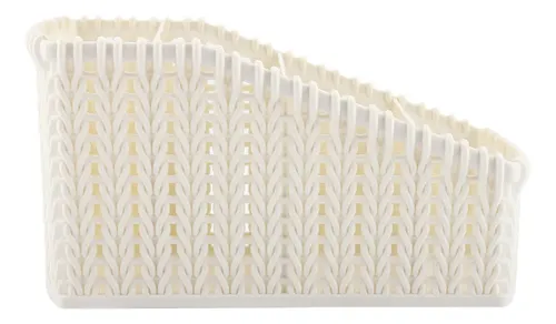 Soporte De Escritorio Para Cosméticos De Ratán Con Almacenam