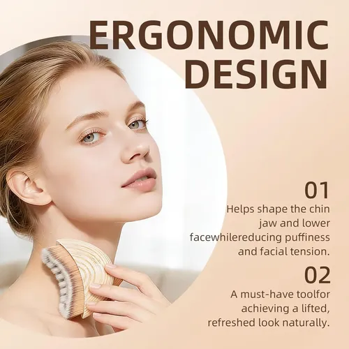 Gua Sha Acero Facial Contorno Seco Reductor Hinchazón