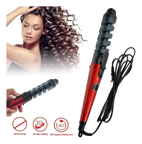 Buclera Rizador De Pelo Spirale Espiral Ceramica Rulera Rulo