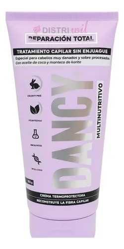 Tratamiento Capilar Sin Enjuague Dancy Reparacion Total Multinutritivo Hidratante Con Aceite De Coco Y Manteca Karite X150g Reconstruye La Fibra Otowil