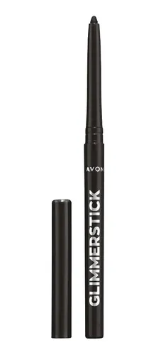 Avon Delineador Retráctil De Ojos Glimmerstick Color Blackest Black