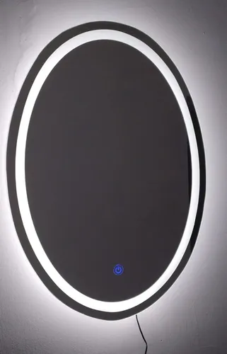 Espejo Led Ovalado 70x50cm Táctil Touch Envio Gratis