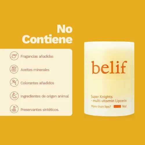 Bálsamo Labial Lipcerin Multivitamínico Belif Super Knights