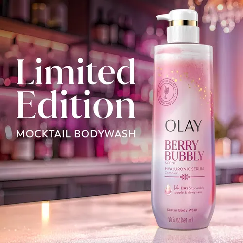 Jabón Corporal Olay Ácido Hialurónico 591ml Berry Bubbly