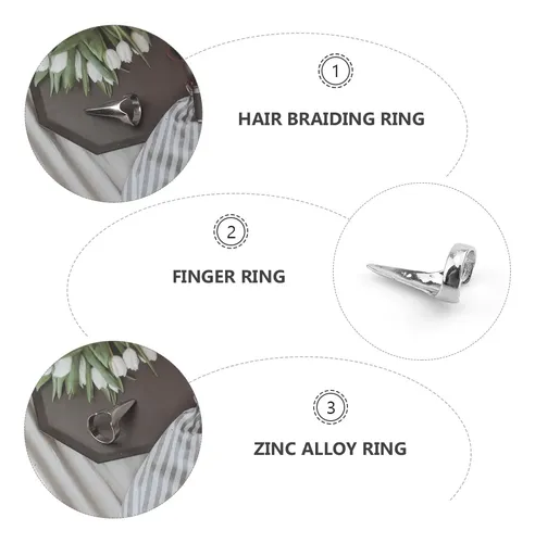 20 Piezas De Anillos Para Dividir Cabello Extensiones De Tre