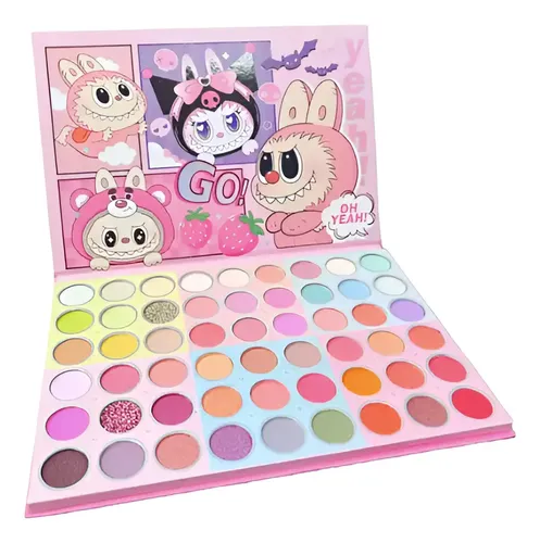 Paleta De Sombras Para Ojos Infantil Labubu 54 Colores