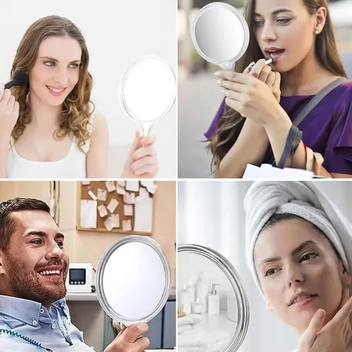Espejo De Mano Portátil For Maquillaje Peluquería Ideal Syse