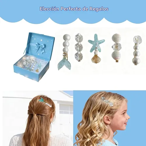 We 5pz Moños For El Pelo Con Forma De Estrella De Mar De Zx