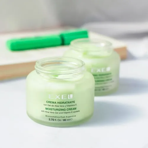 Crema Facial Exel Hidratante Con Gel De Aloe Y Vita E 80ml Todo Tipo De Piel Día/noche