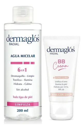 Kit Rutina Express Dermaglós Bb Cream Tono Claro