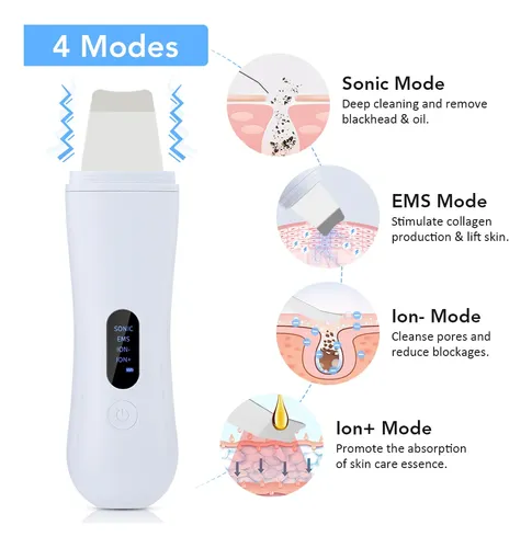 Depurador Facial Profundo Facial Con Exfoliación Ultrasónica A Má White