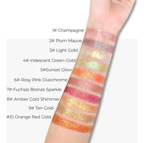 Sombra Dúo Cromático Coral Shine 1 Pan Enfuntins
