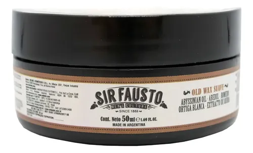 Sir Fausto Barberia Old Wax Pomada Efecto Húmedo Suave 50 Ml