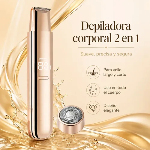 Doble Depiladora Eléctrica Pantalla Digital Afeitadora Usb