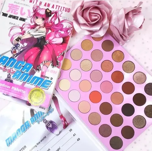 Paleta 35 Sombras Ojos Rude Cosmetics Manga Anime Book 2 Mate Satinado