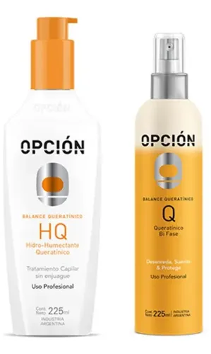 Kit Opcion Queratinico – Bi Fase + Hq Humectante Keratina