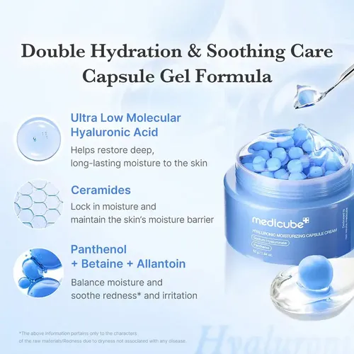 Medicube Hyaluronic Moisturizing Capsule Cream 55g Todo Tipo De Piel Día/noche
